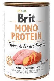 Brit Mono Protein Adult Turkey&Sweet Potato Mokra Karma dla psa 400g