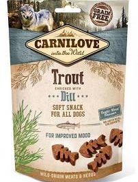 Carnilove przysmak dla psa semi moist snack Trout with dill 200g