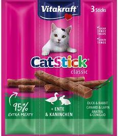 Vitakraft Kabanosy Cat Stick Mini królik z kaczką dla kota 3szt.