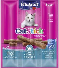 Vitakraft Kabanosy Cat Stick Mini flądra z omega-3 dla kota 3szt.