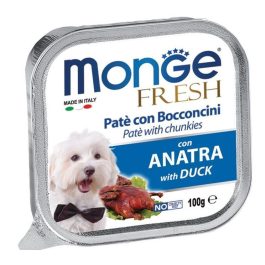 MONGE Fresh pasztet tacka 100g karma dla dorosłego psa kaczka