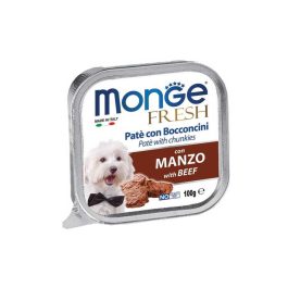 MONGE Fresh pasztet tacka 100g karma dla dorosłego psa wołowina