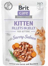 Brit Care Kitten Salmon JELLY Mokra karma dla kociąt 85g