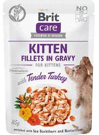 Brit Care Kitten Turkey GRAVY Mokra karma dla kociąt 85g