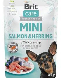 Brit Care Mini Adult Sterilised Salmon&Herring Mokra Karma dla psa 85g