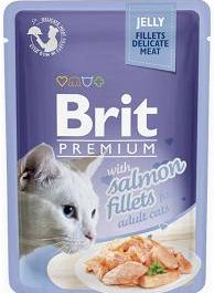 Brit Premium Adult Salmon Fillets JELLY Mokra Karma dla kota 85g