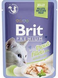 Brit Premium Adult Trout Fillets JELLY Mokra Karma dla kota 85g
