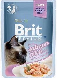 Brit Premium Sterilised Salmon Fillets Mokra Karma dla kota 85g